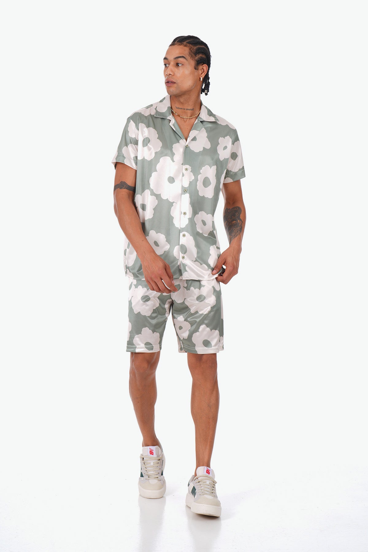 SHORT SETS LL1054 - KHAKI