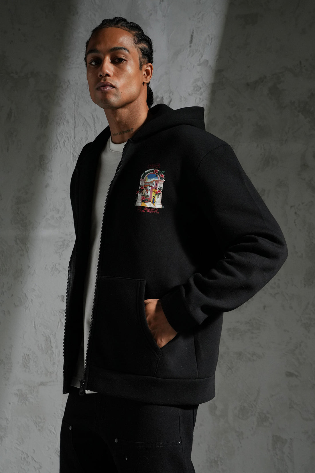KAPUZEN-SWEATSHIRT MIT REIßVERSCHLUSS LL110048