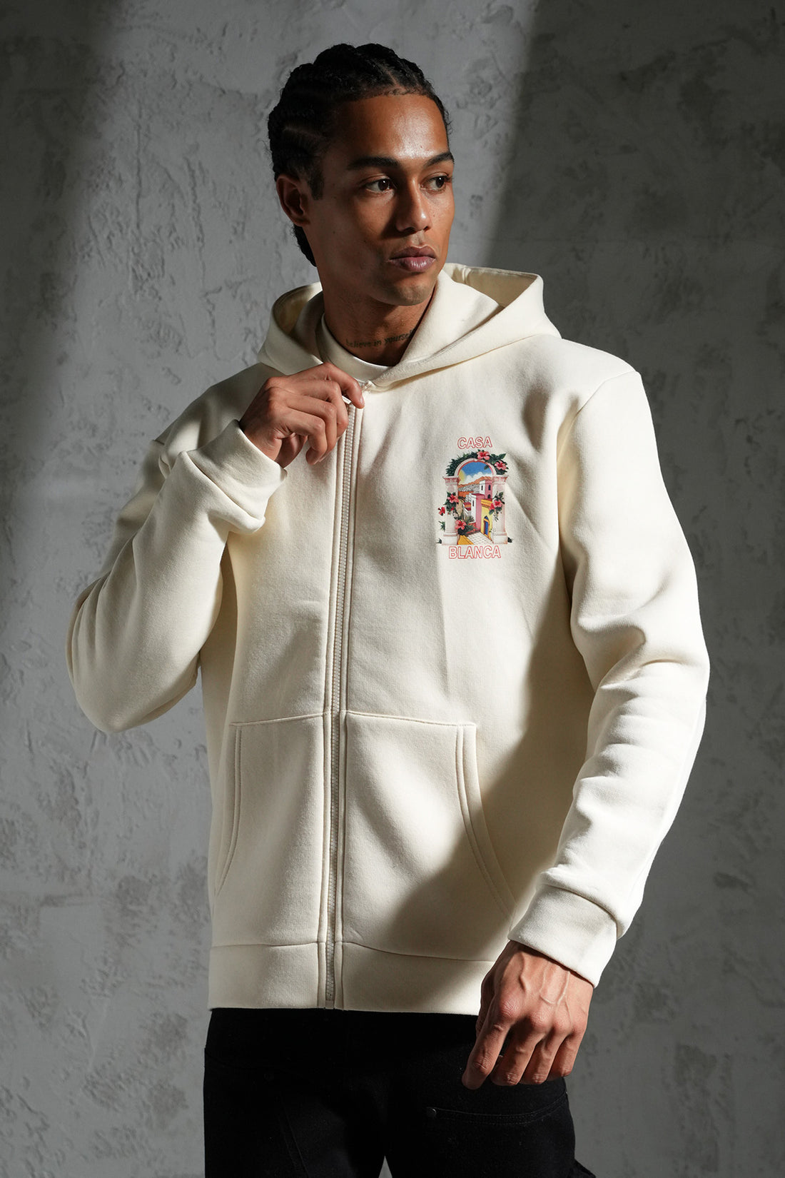 KAPUZEN-SWEATSHIRT MIT REIßVERSCHLUSS LL110048