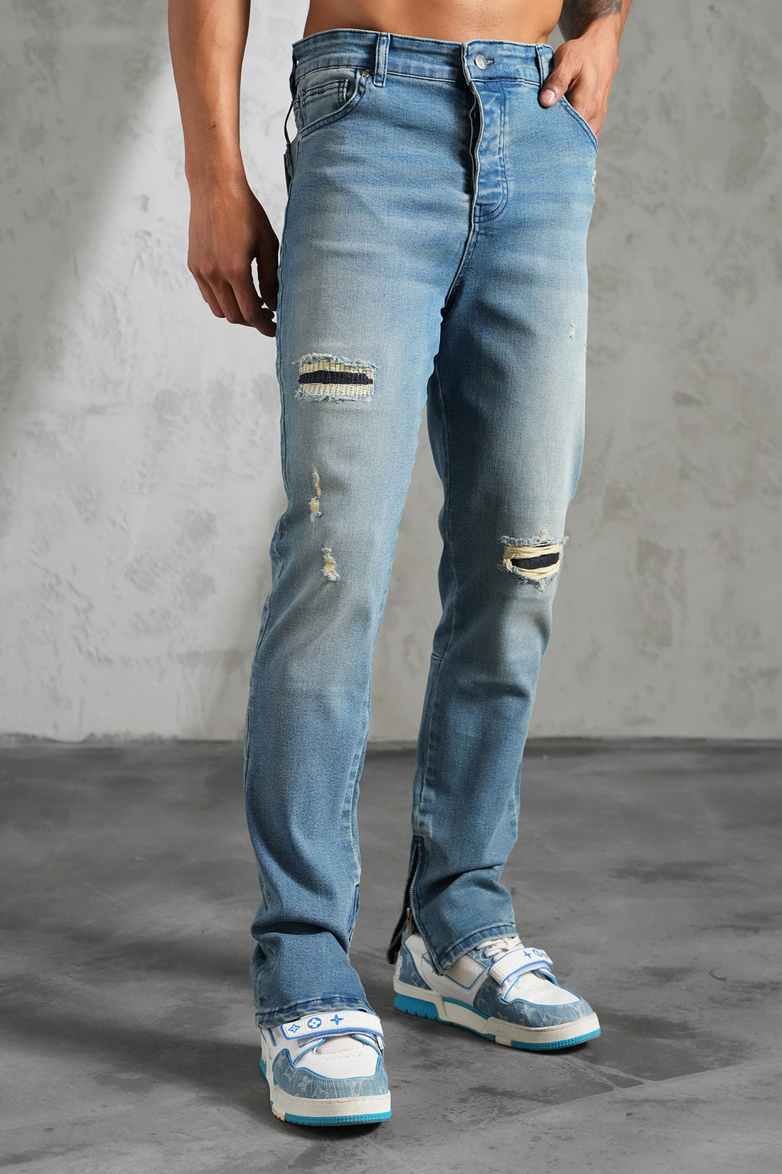 JEAN ZIPPED F008