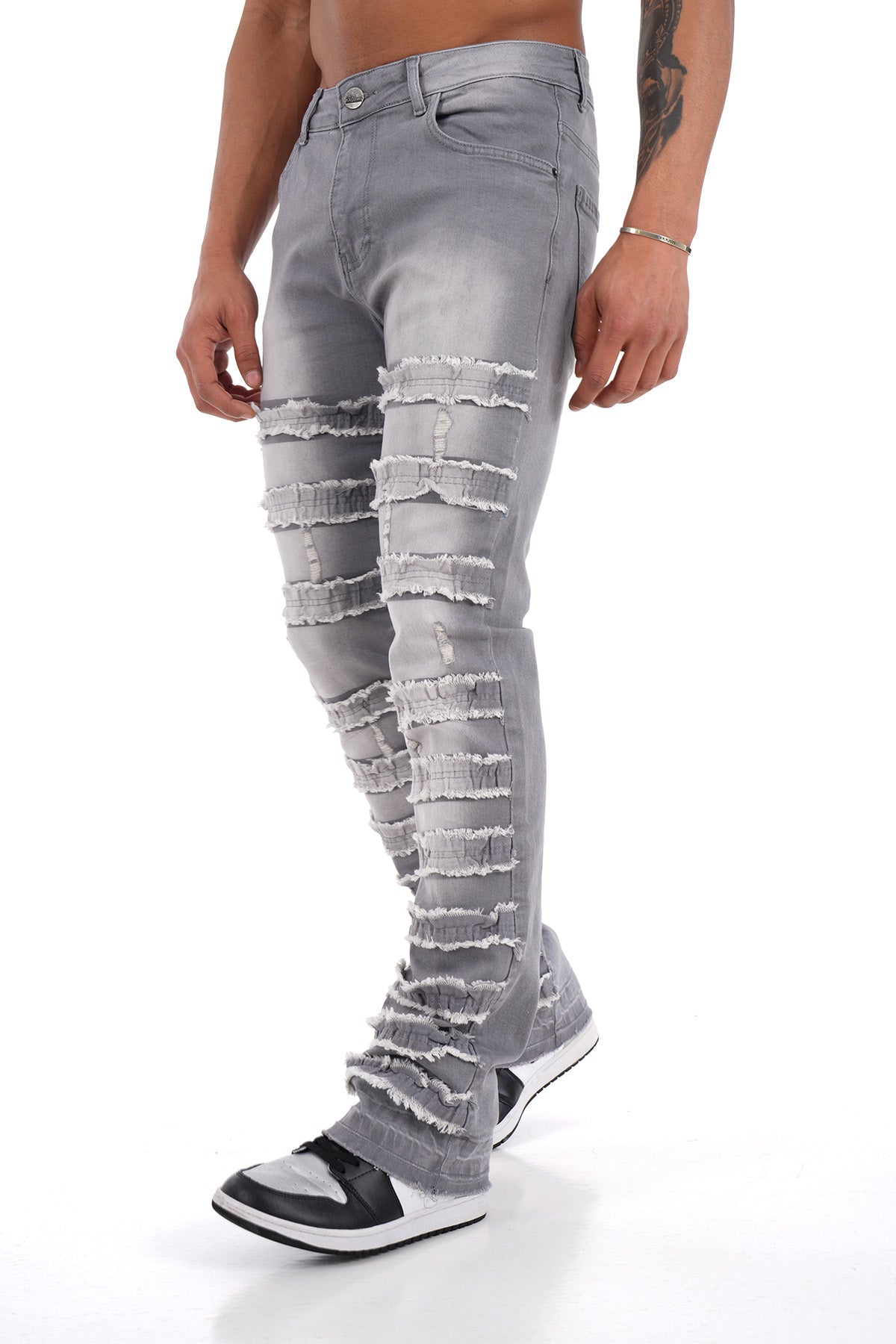 JEAN FLARE LL2000190 - GREY