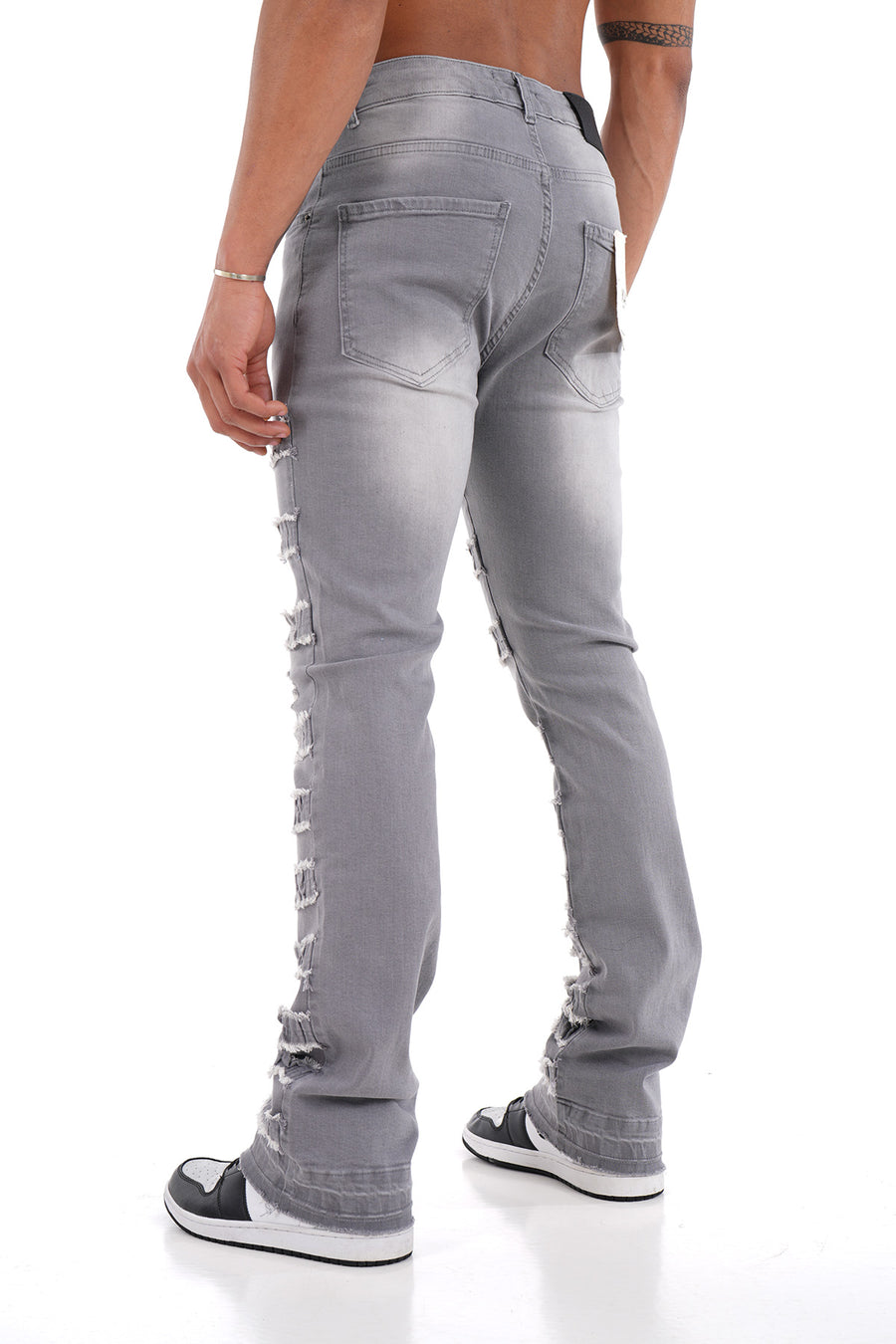 JEANS FLARE LL2000190 - GREY