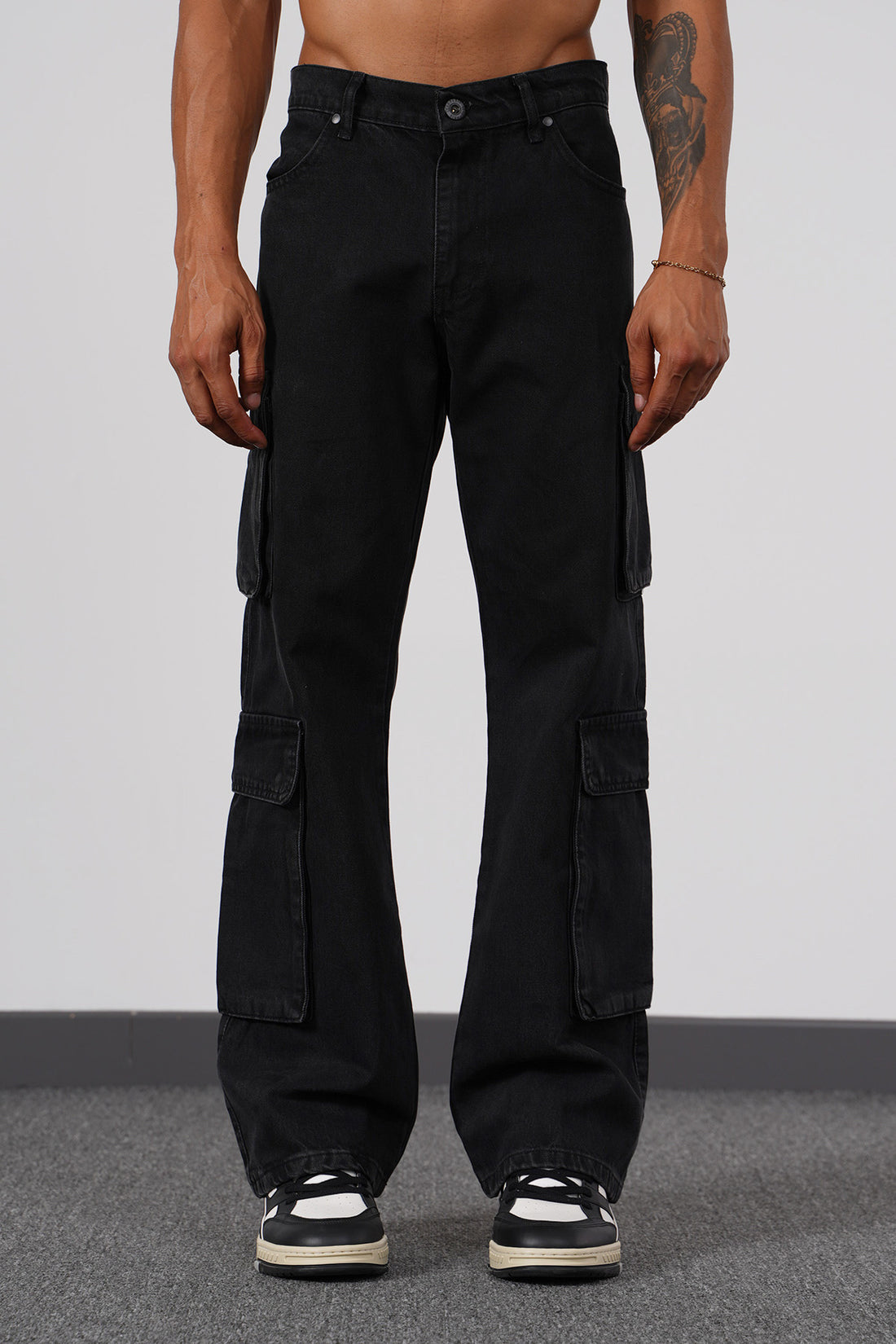 JEANS BAGGY ART539 - BLACK