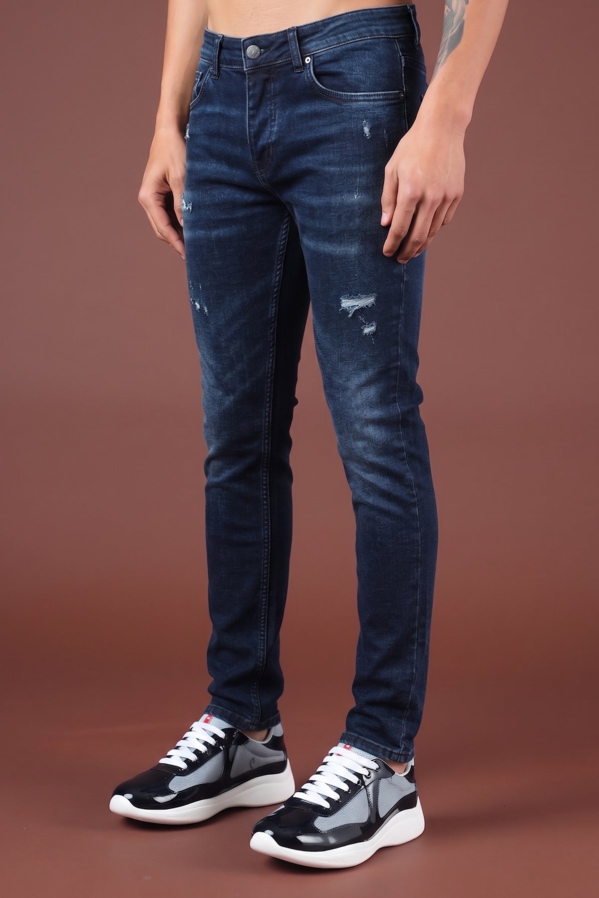 Herren-Slim-Fit-Jeans FAMR-0066-1