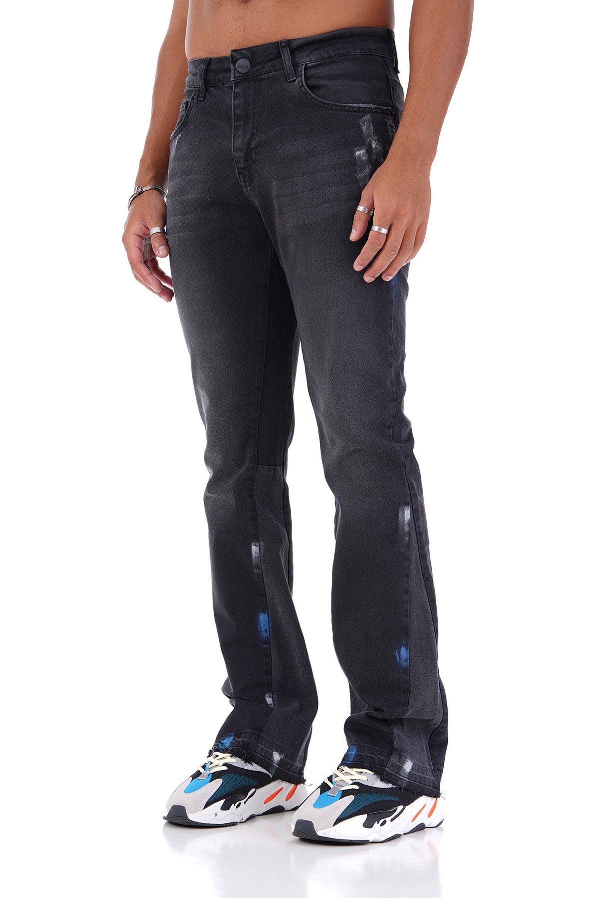 LL2000128 Flared Jeans - Black