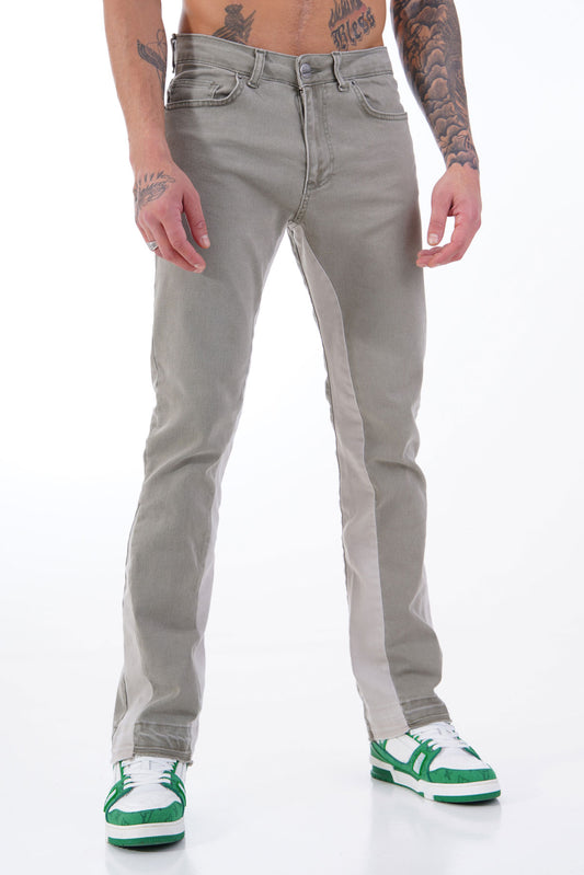 LL2000103 FLARE JEAN - OLIVE