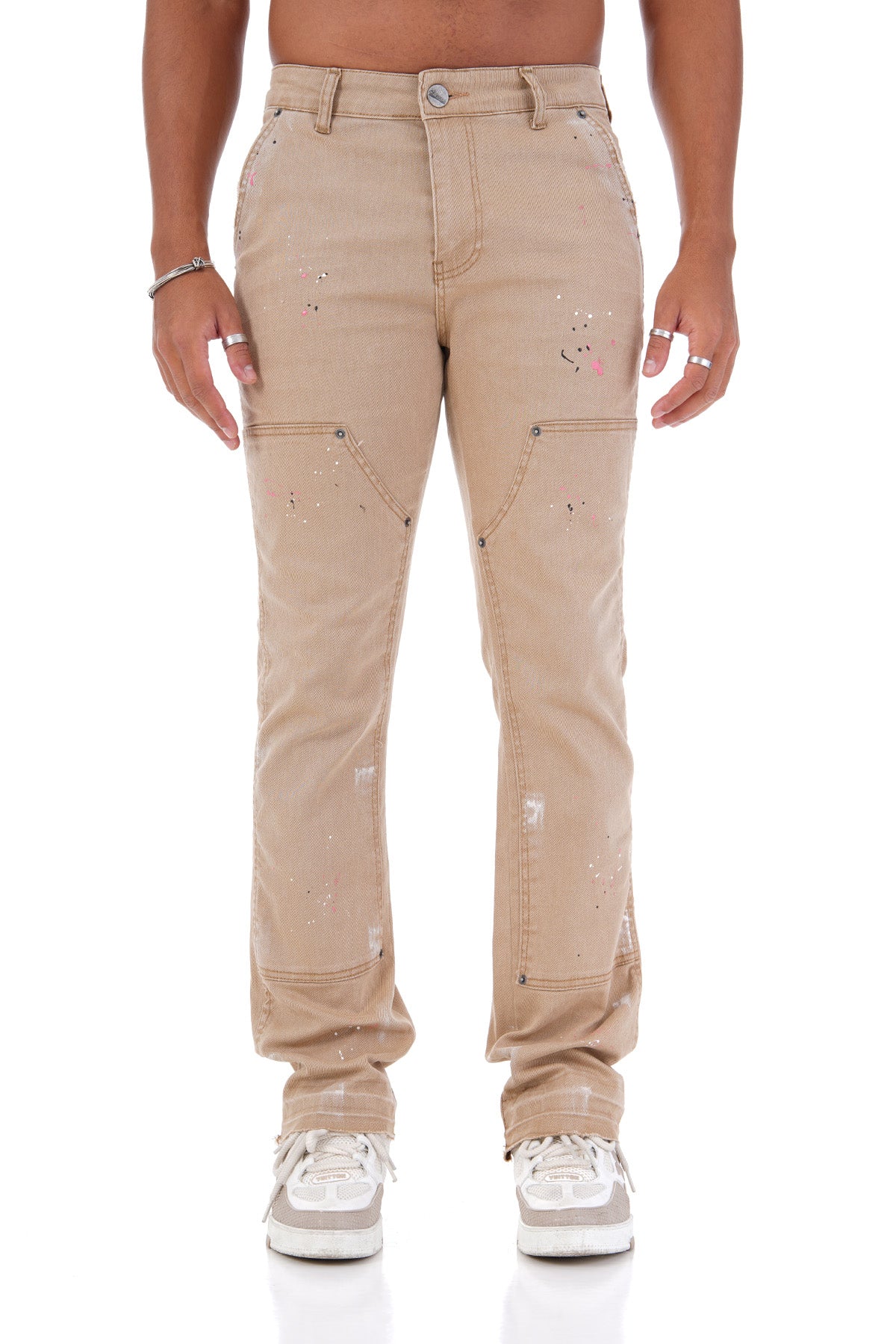 LL2000105 FLARE JEANS - CAMEL