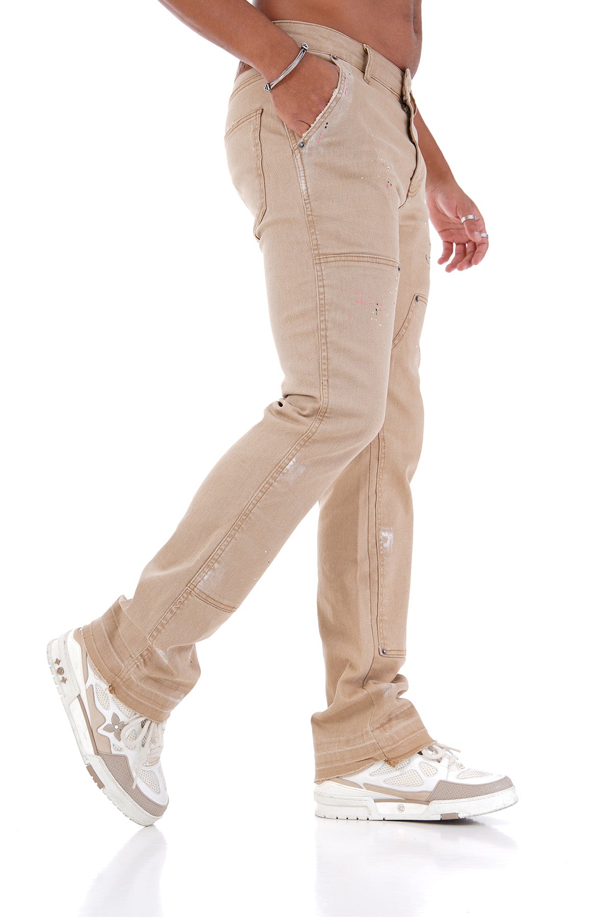 LL2000105 FLARE JEANS - CAMEL