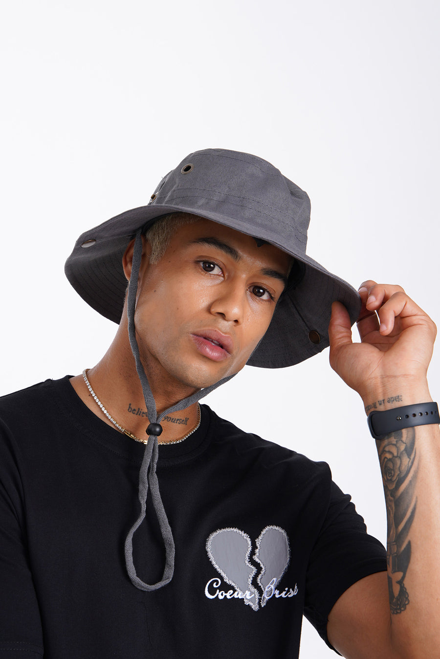 URBAN BUCKET HAT IK-04 - SMOKED