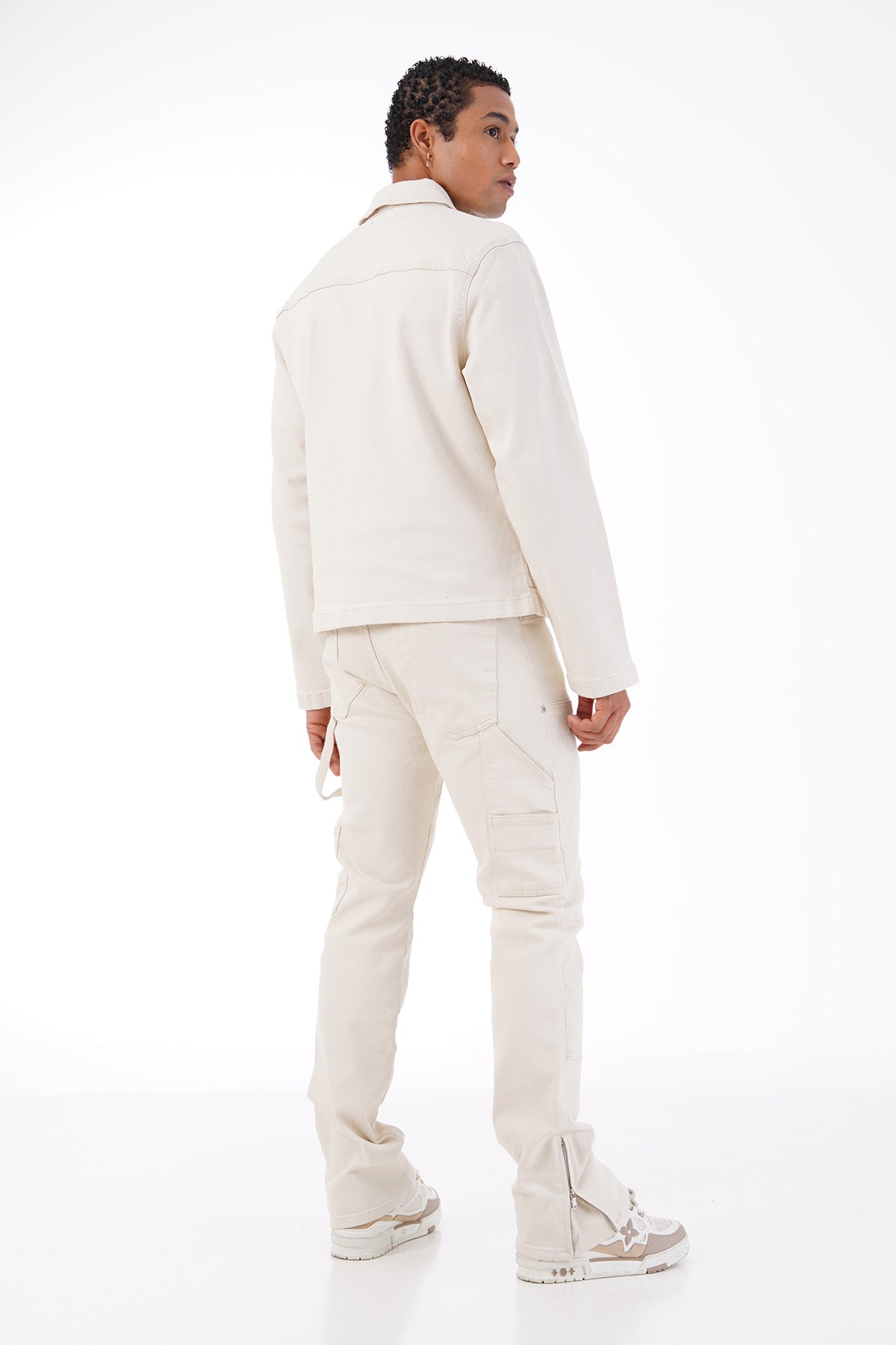 ART492 DENIM TRACKSUIT - CHAMPAGNE