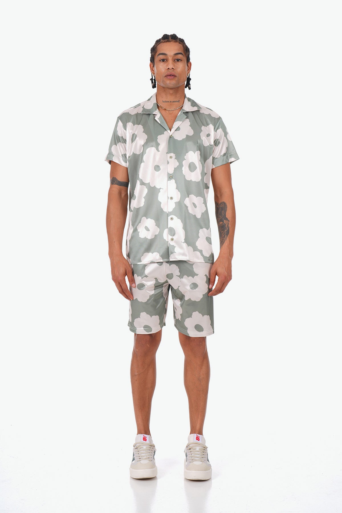 SHORT SETS LL1054 - KHAKI