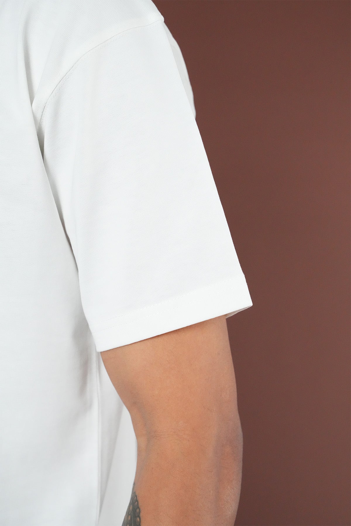 T-shirt MEN'S avec applique fleur devant AND dos LL1100161