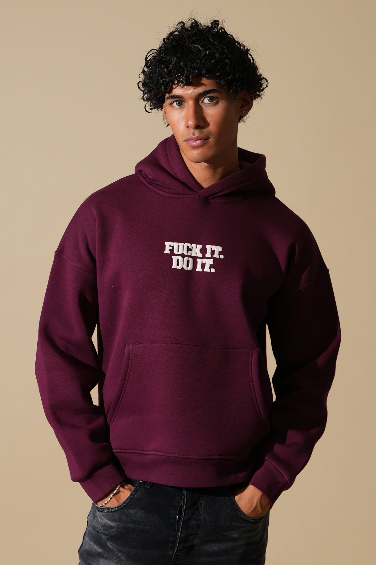 Back-slogan hoodie GL 2752