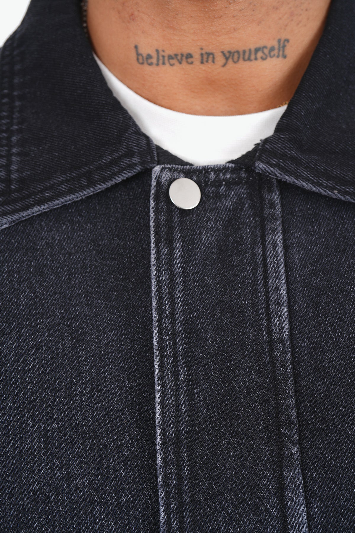 ART502 DENIM TRACKSUIT - BLACK