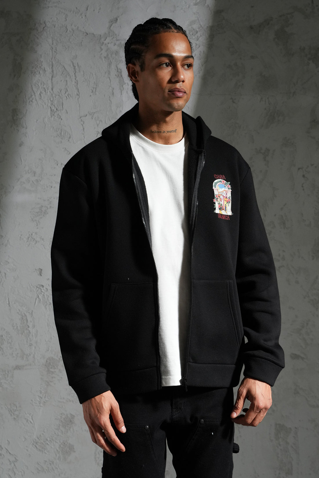 KAPUZEN-SWEATSHIRT MIT REIßVERSCHLUSS LL110048