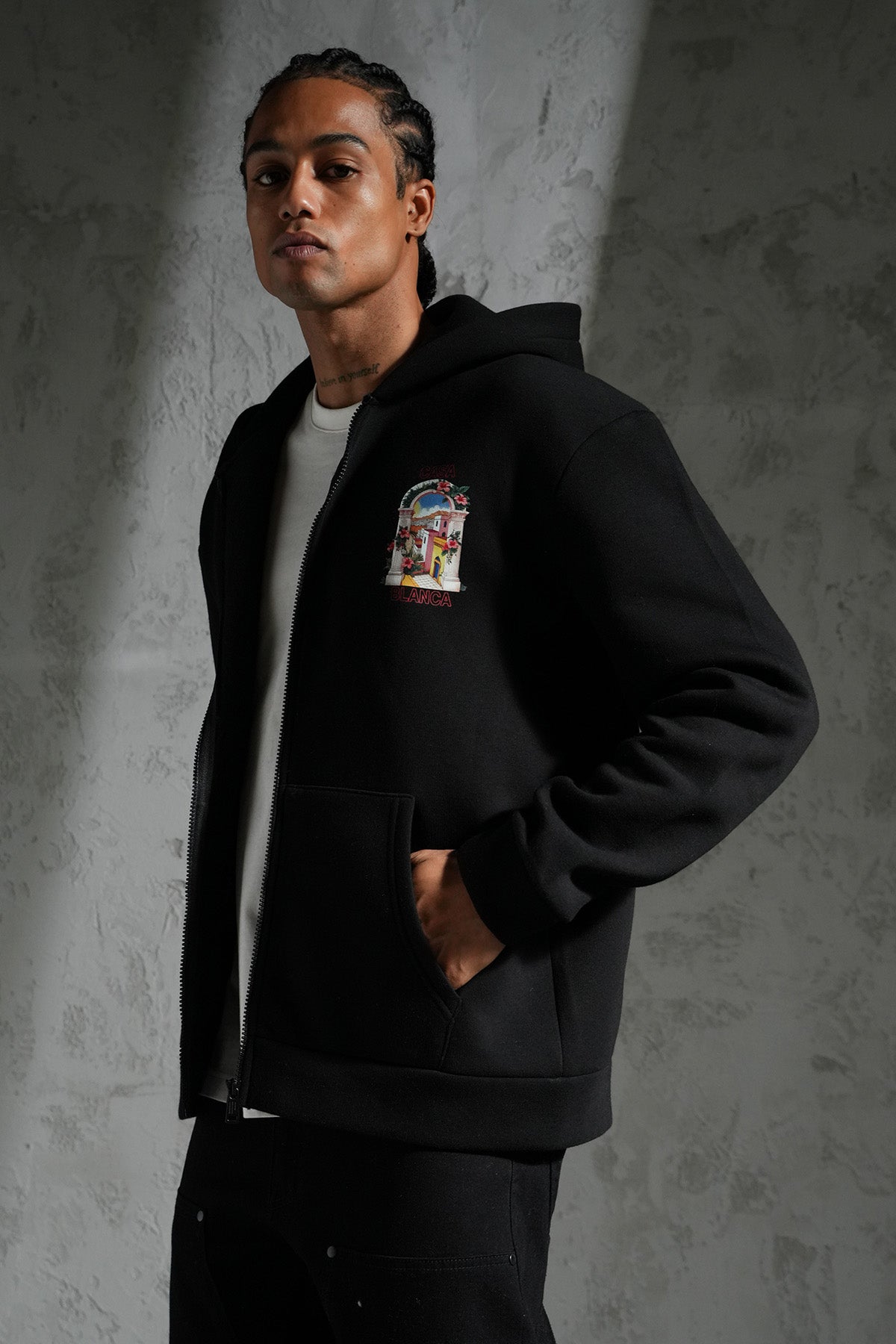 KAPUZEN-SWEATSHIRT MIT REIßVERSCHLUSS LL110048