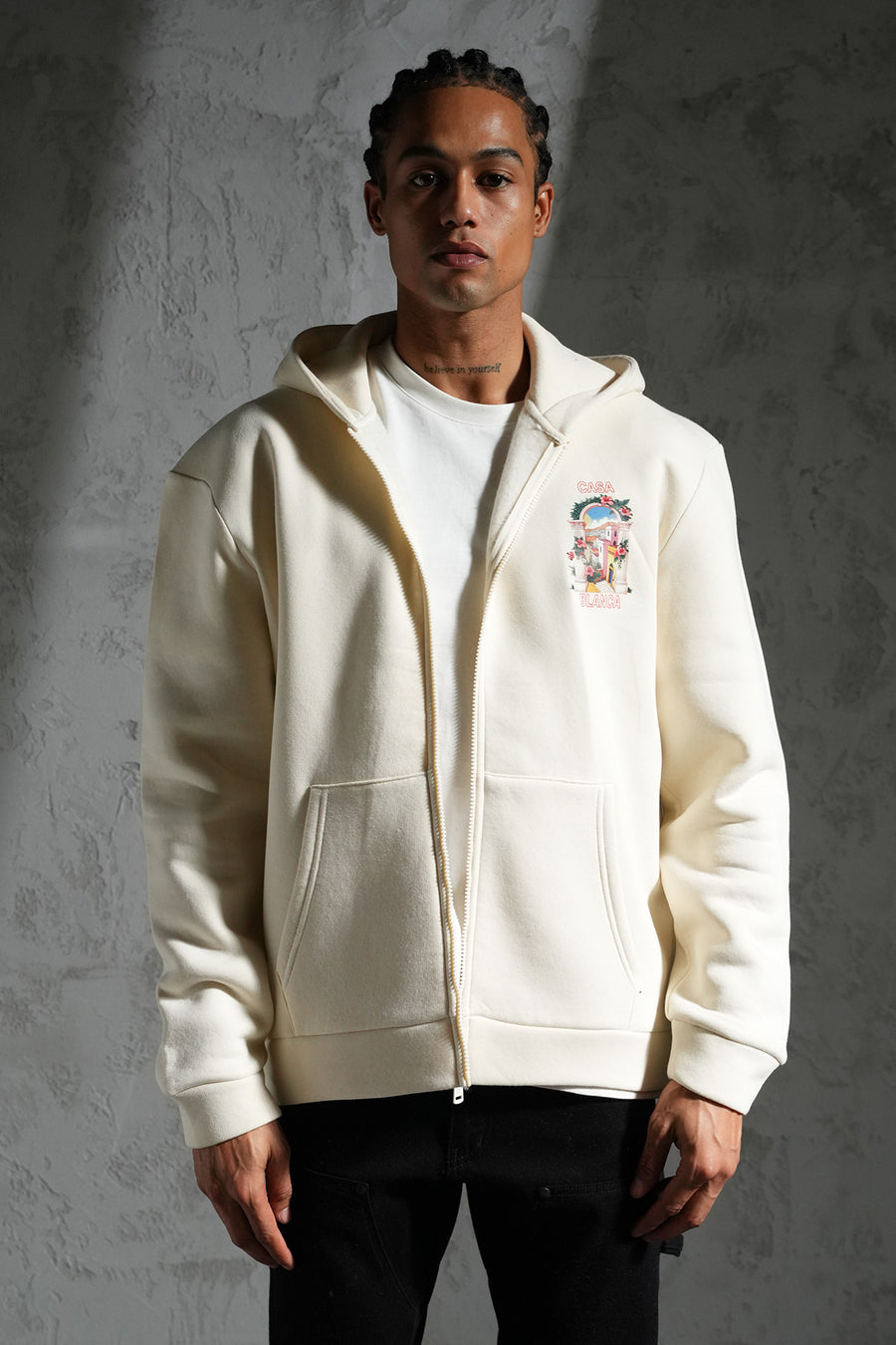KAPUZEN-SWEATSHIRT MIT REIßVERSCHLUSS LL110048