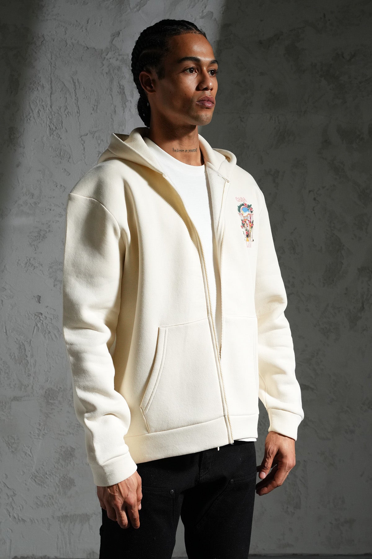 KAPUZEN-SWEATSHIRT MIT REIßVERSCHLUSS LL110048