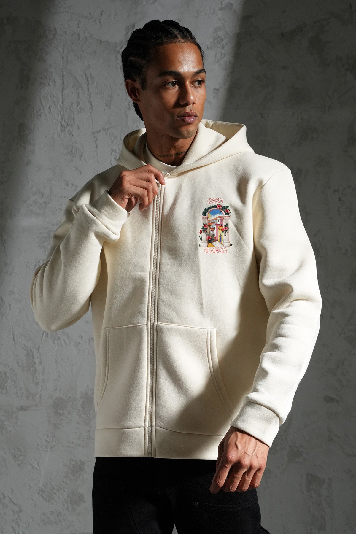 KAPUZEN-SWEATSHIRT MIT REIßVERSCHLUSS LL110048