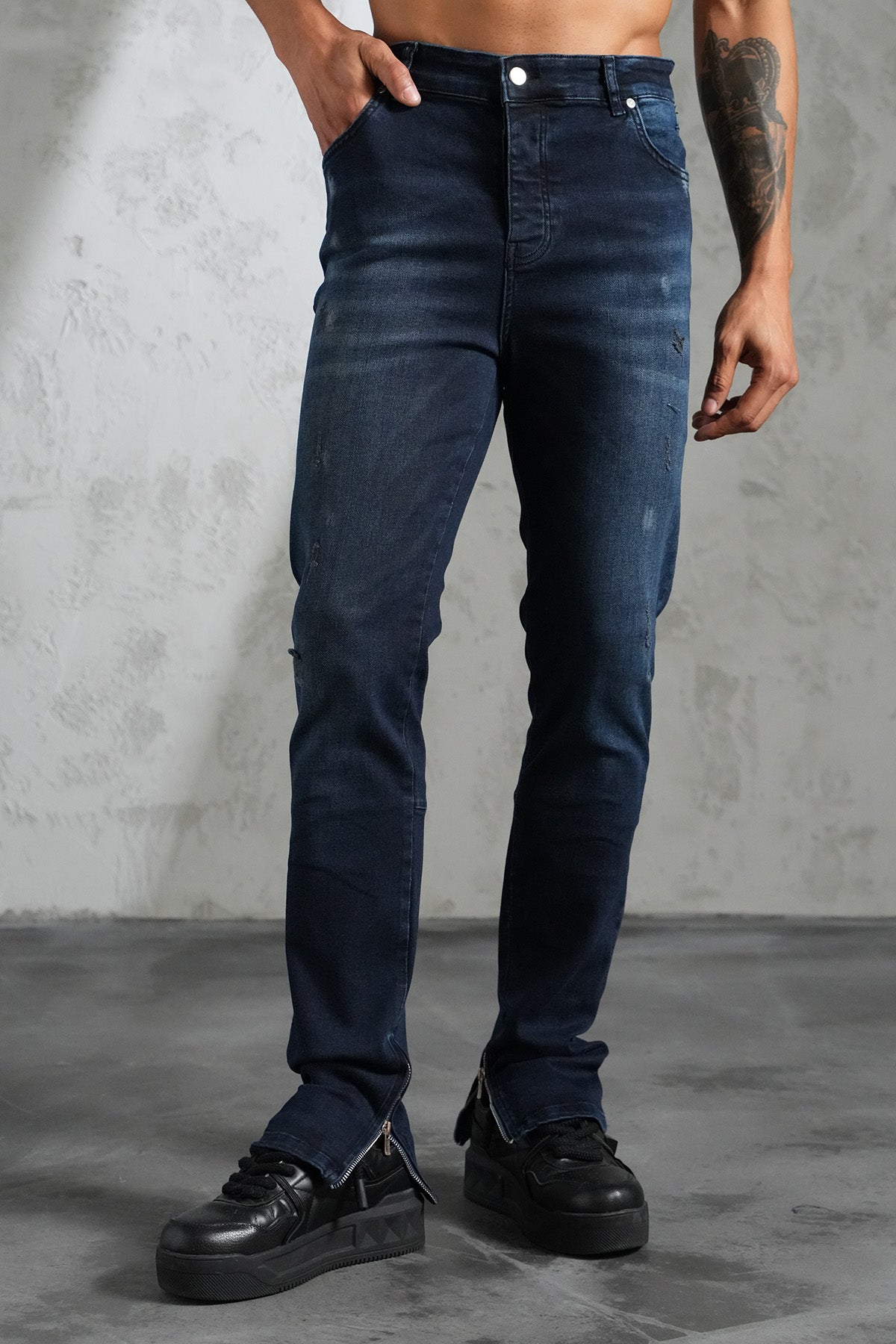 JEAN ZIPPED F006