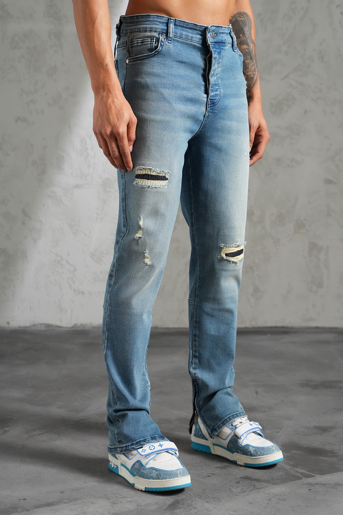 JEAN ZIPPED F008