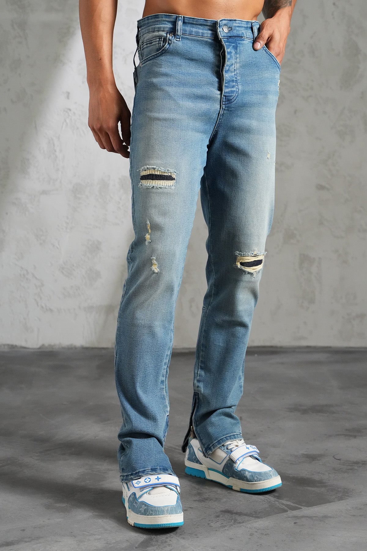 JEAN ZIPPED F008