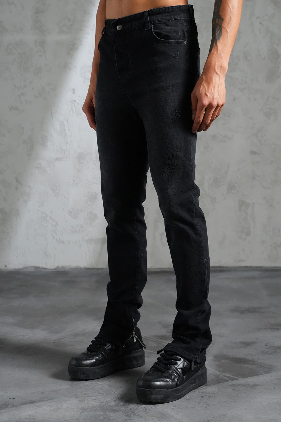 JEAN ZIPPED F001