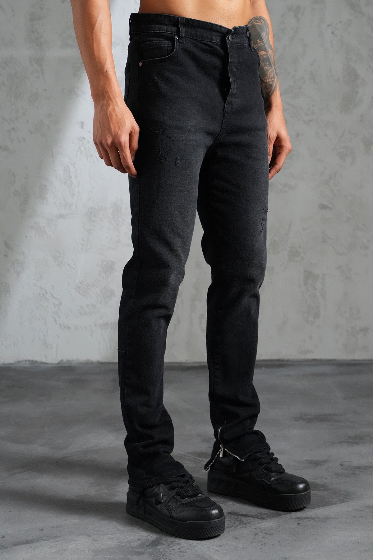 JEAN ZIPPED F001