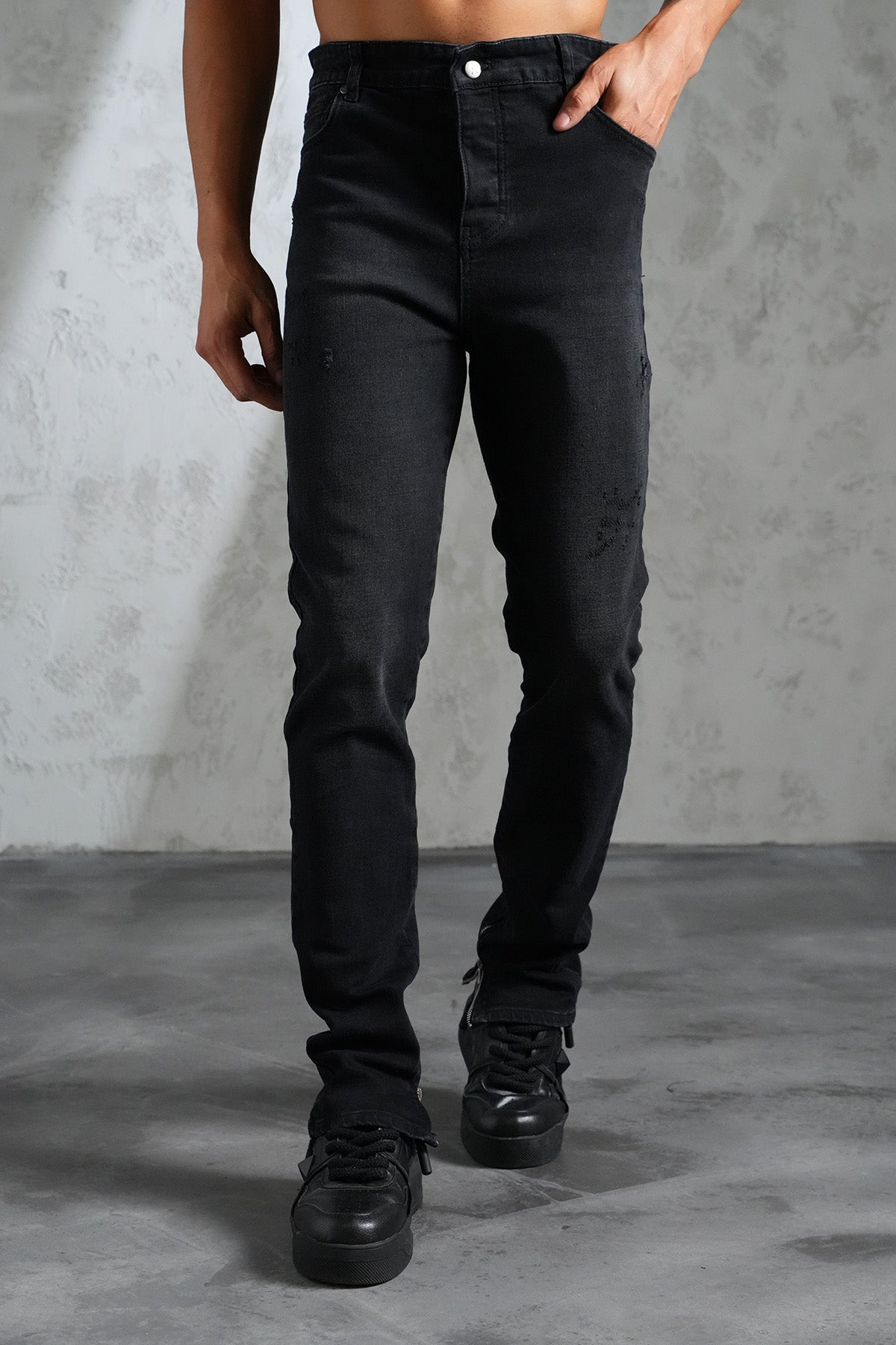 JEAN ZIPPED F001