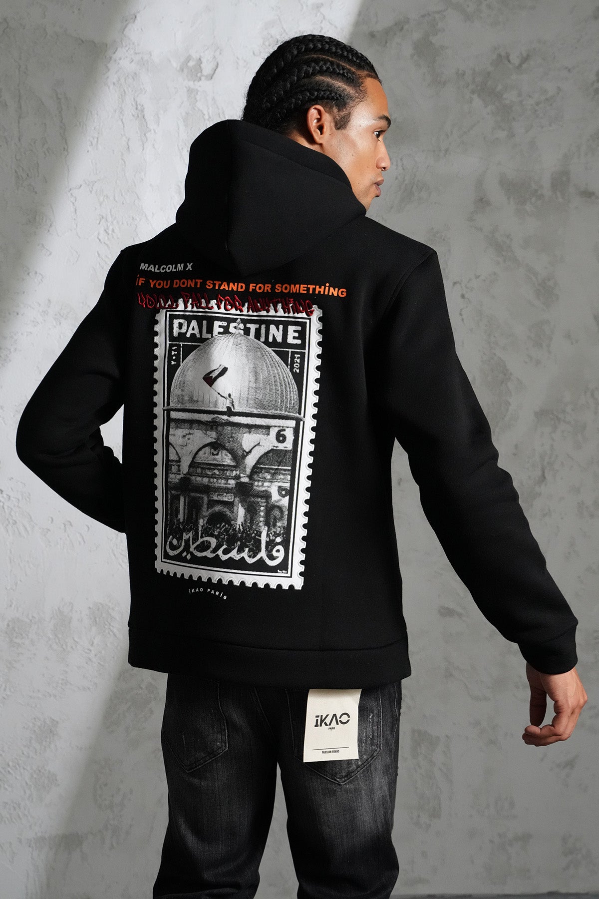 BEDRUCKTER KAPUZENPULLOVER LL110016