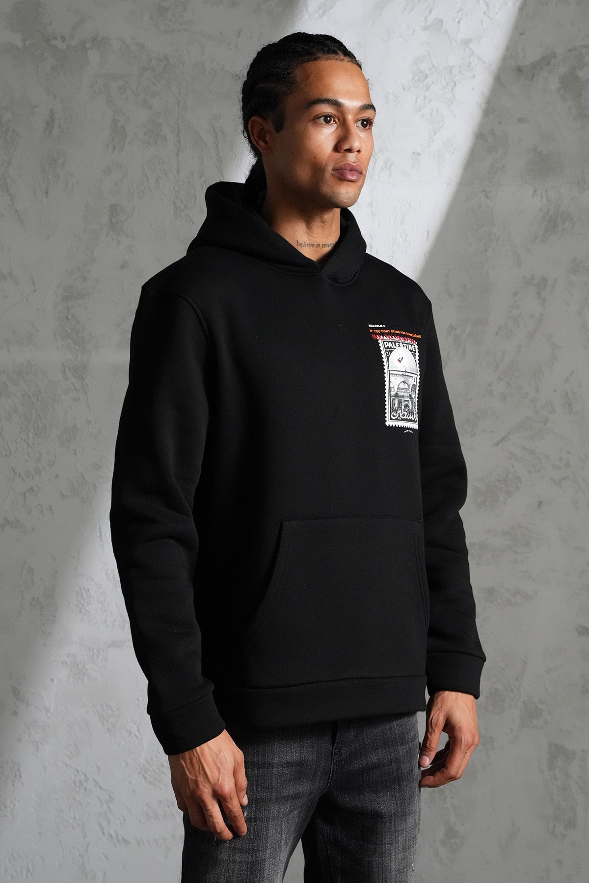 BEDRUCKTER KAPUZENPULLOVER LL110016