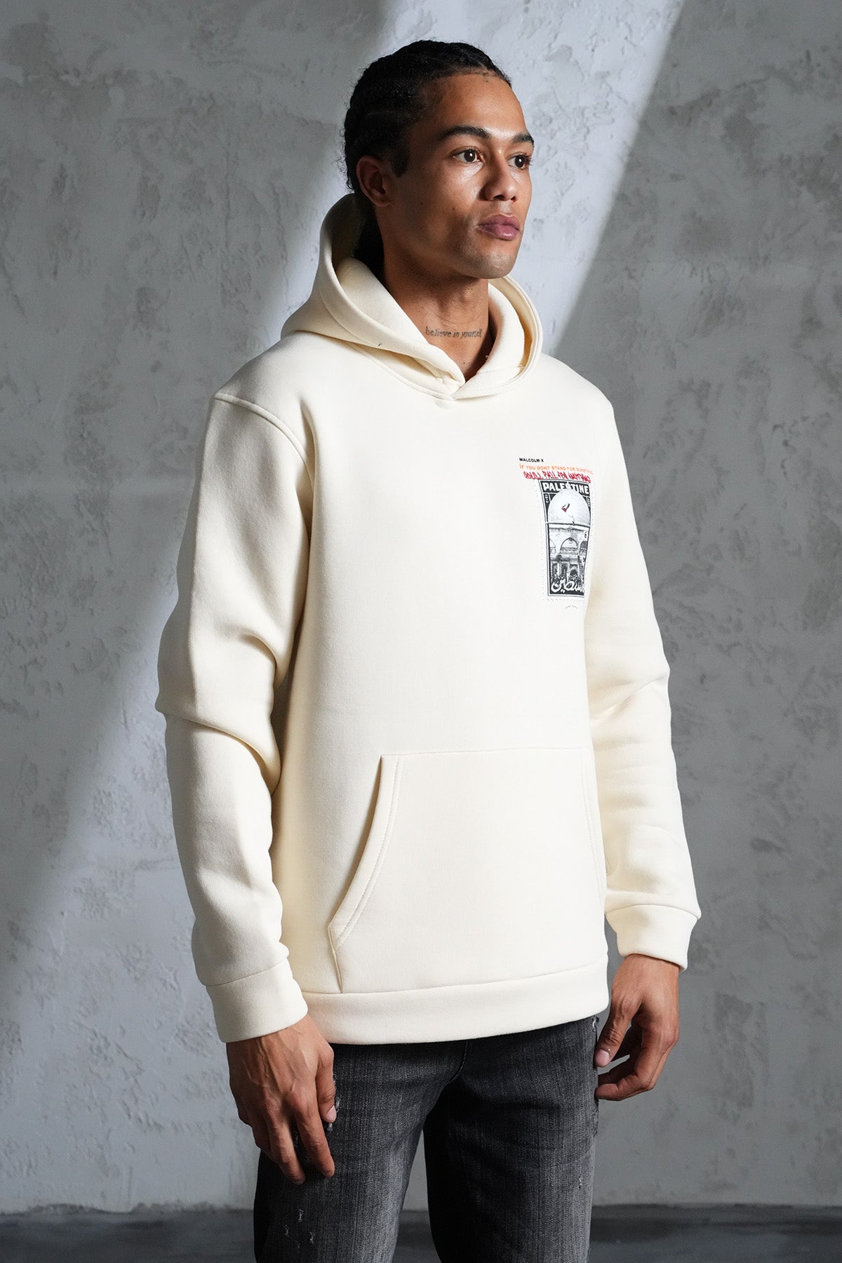 BEDRUCKTER KAPUZENPULLOVER LL110016