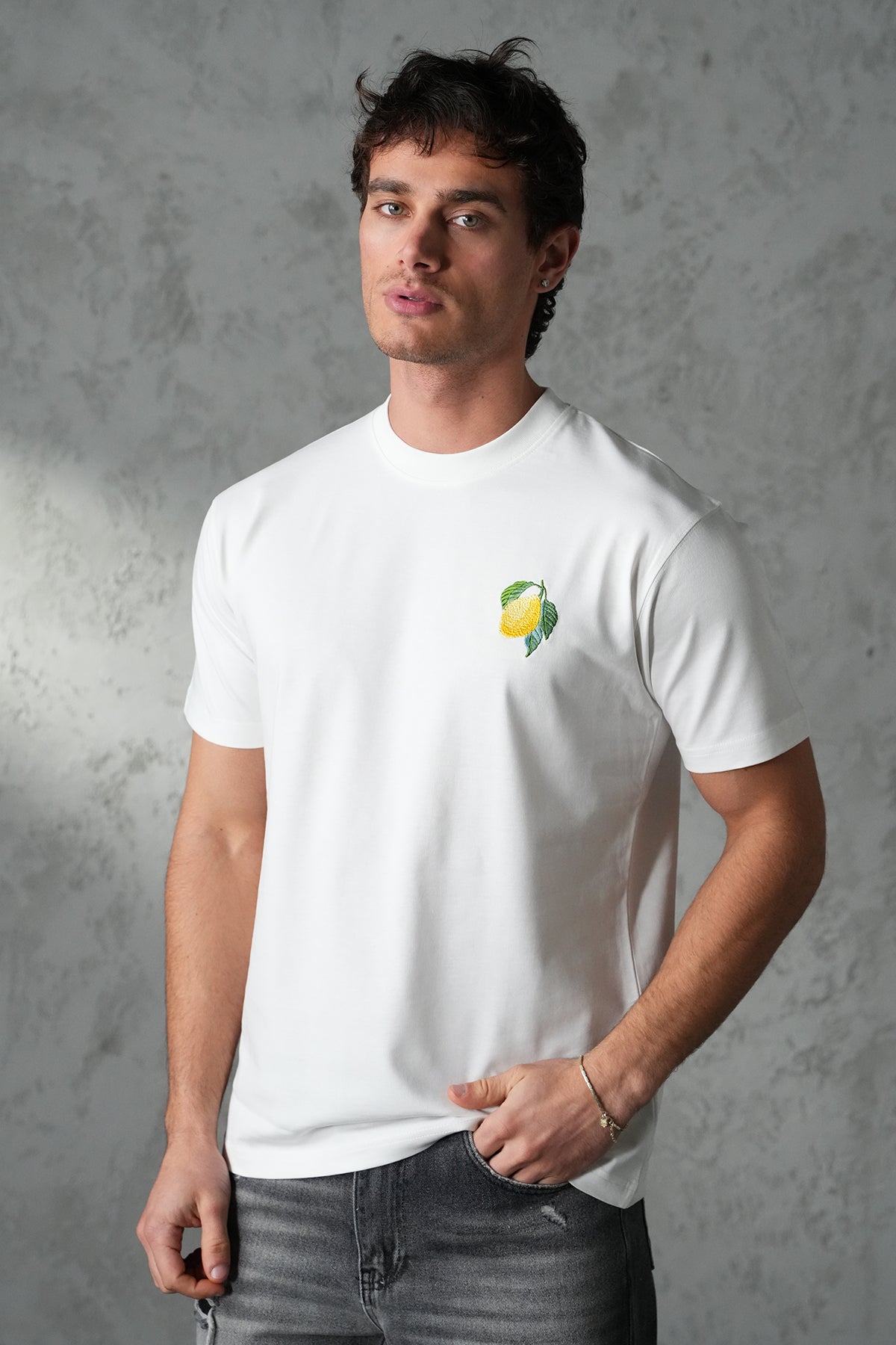T-Shirt mit Zitronenprint - LL1100126
