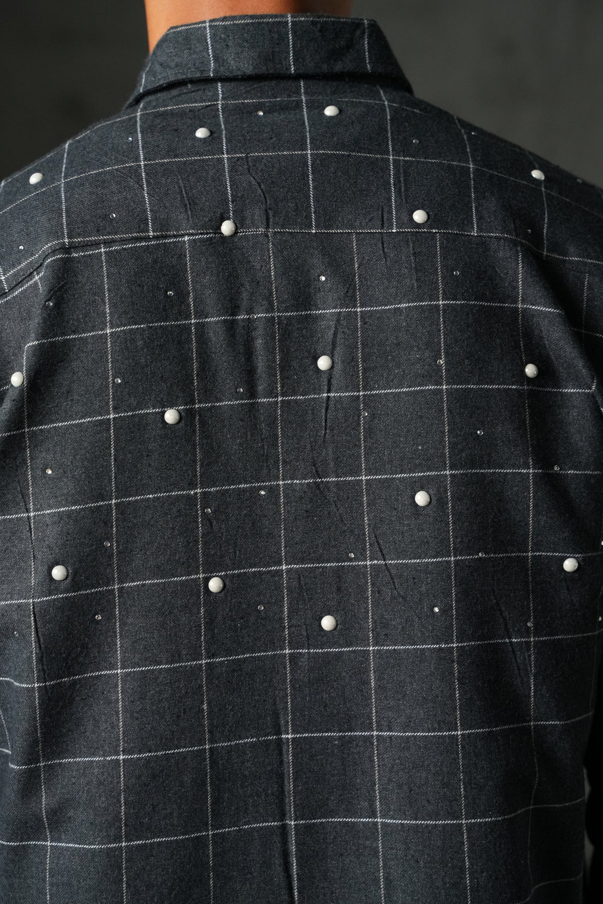 Grid check shirt 27701