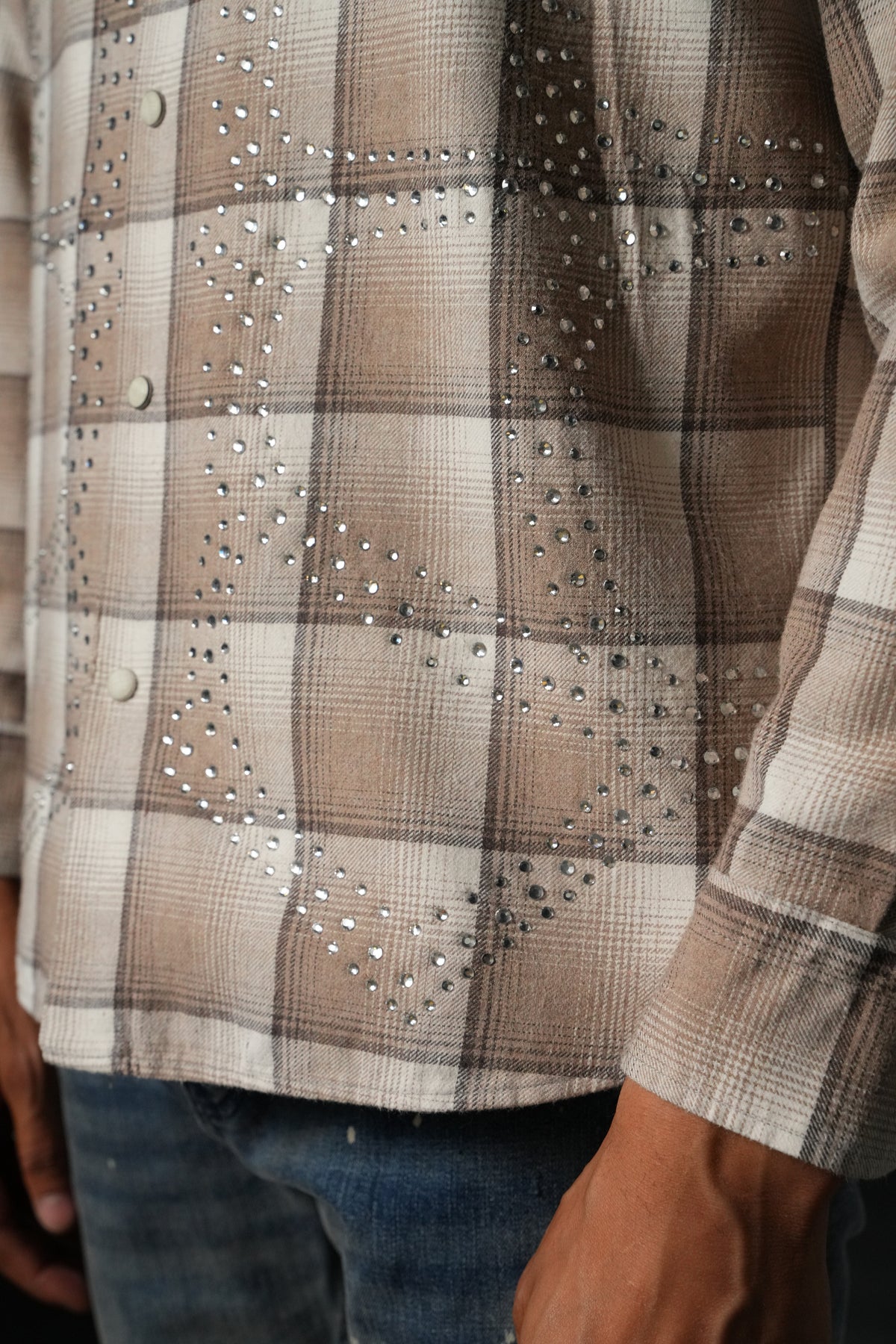 Chemise carreaux ornés 27706