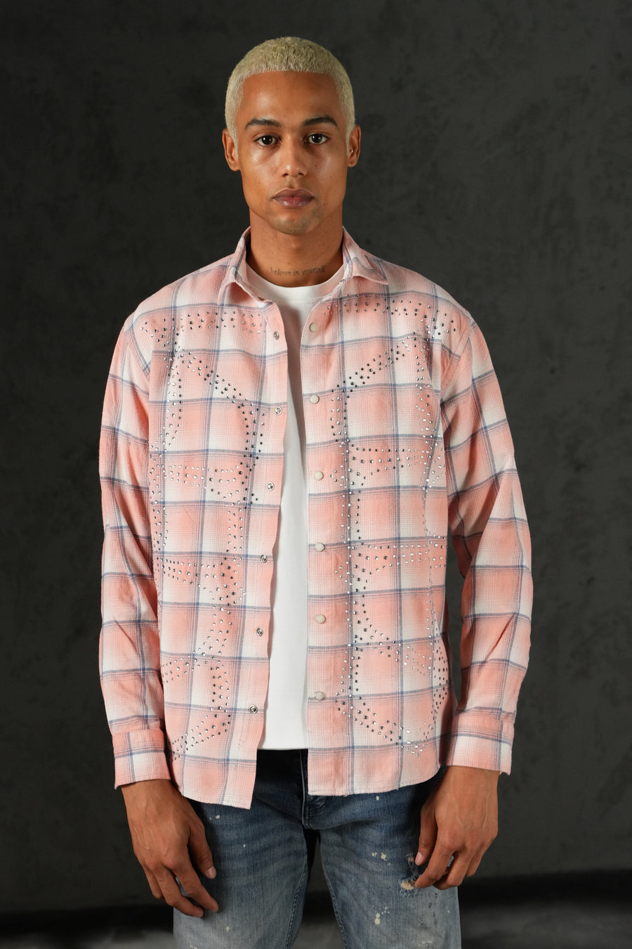 Chemise carreaux ornés 27706