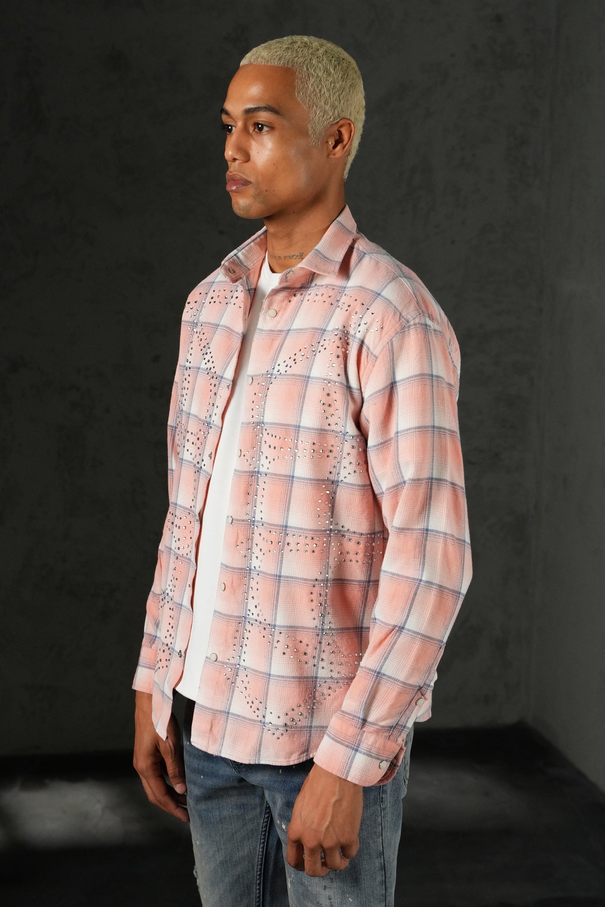 Chemise carreaux ornés 27706