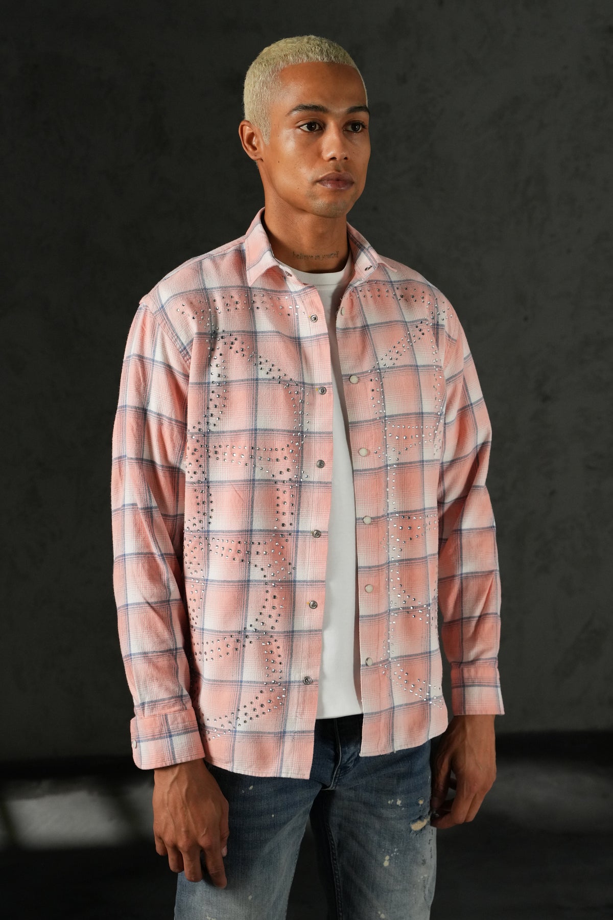 Chemise carreaux ornés 27706