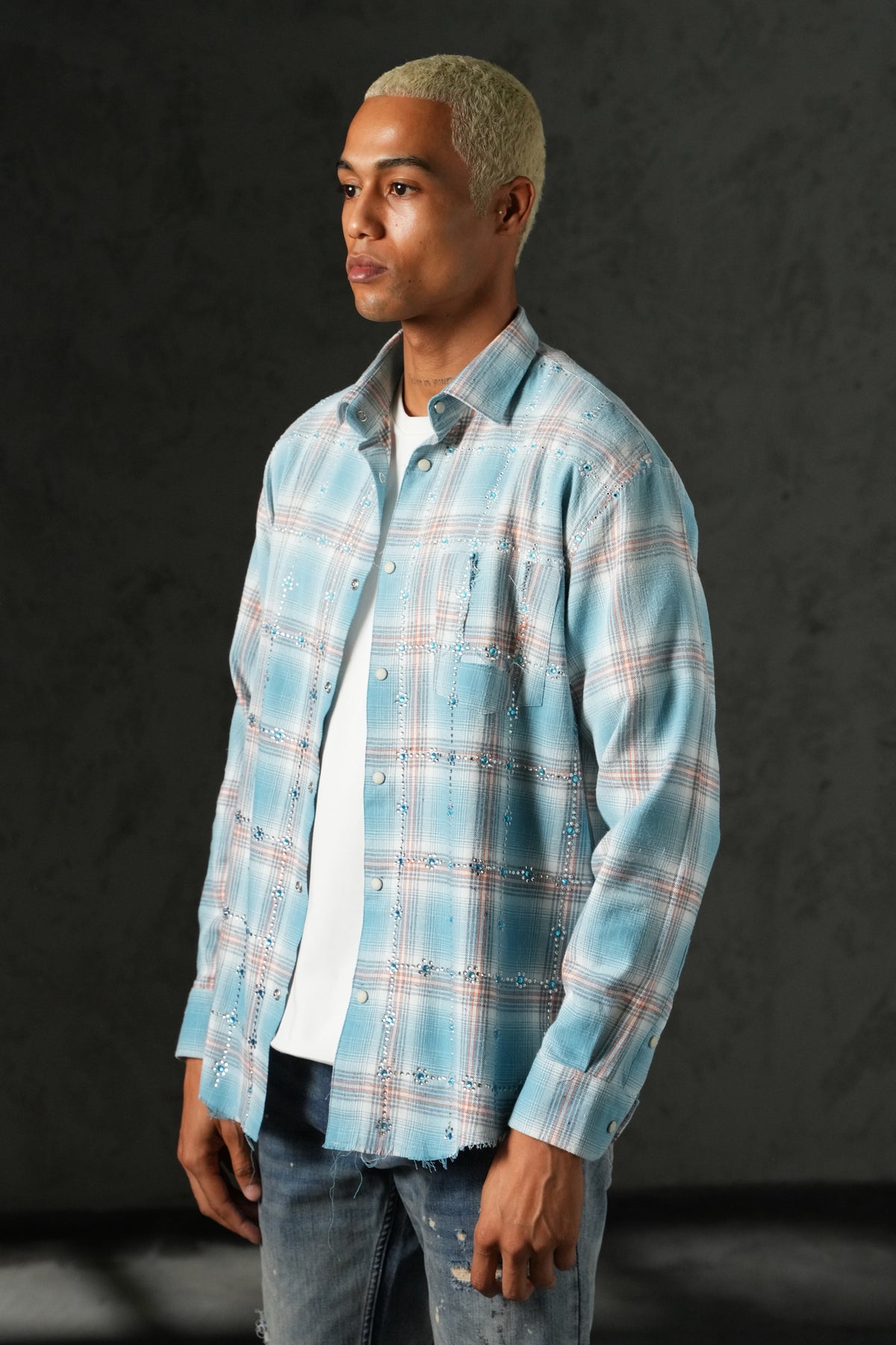 Chemise bas effiloché 27705