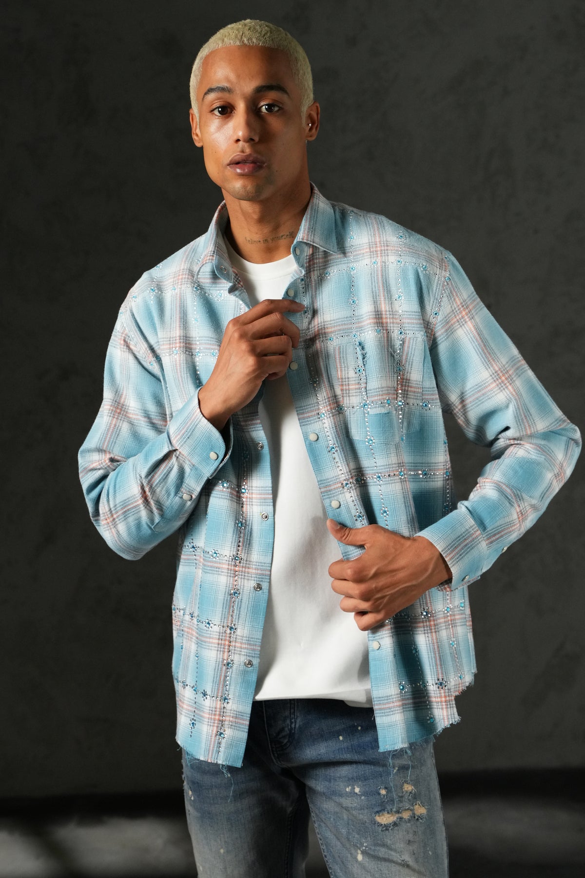 Chemise bas effiloché 27705