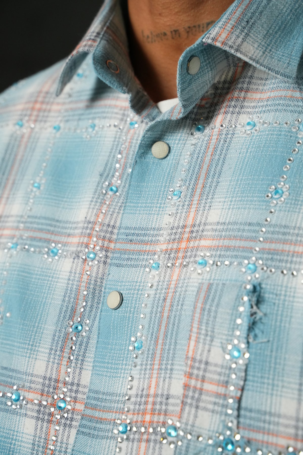 Chemise bas effiloché 27705