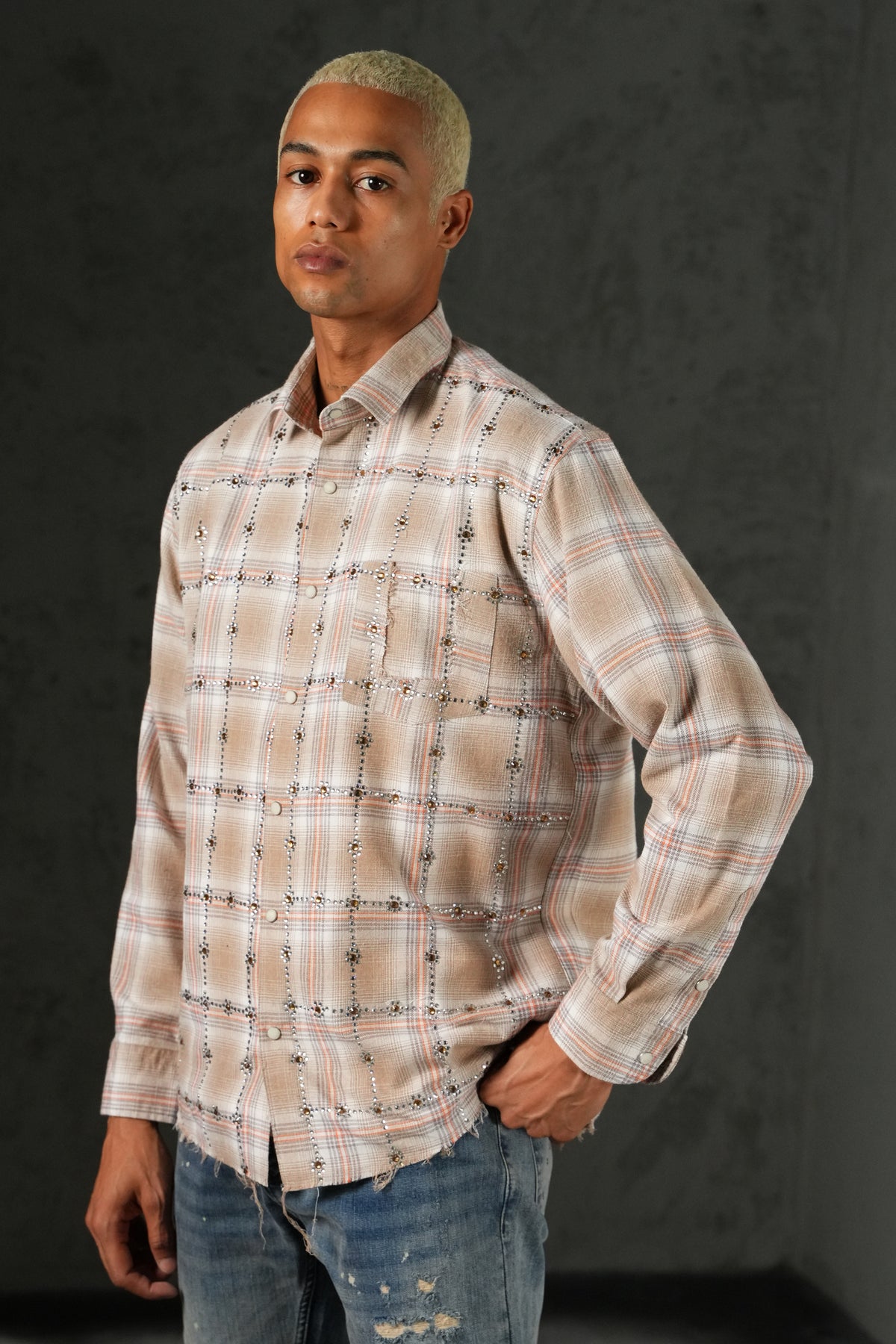 Chemise bas effiloché 27705