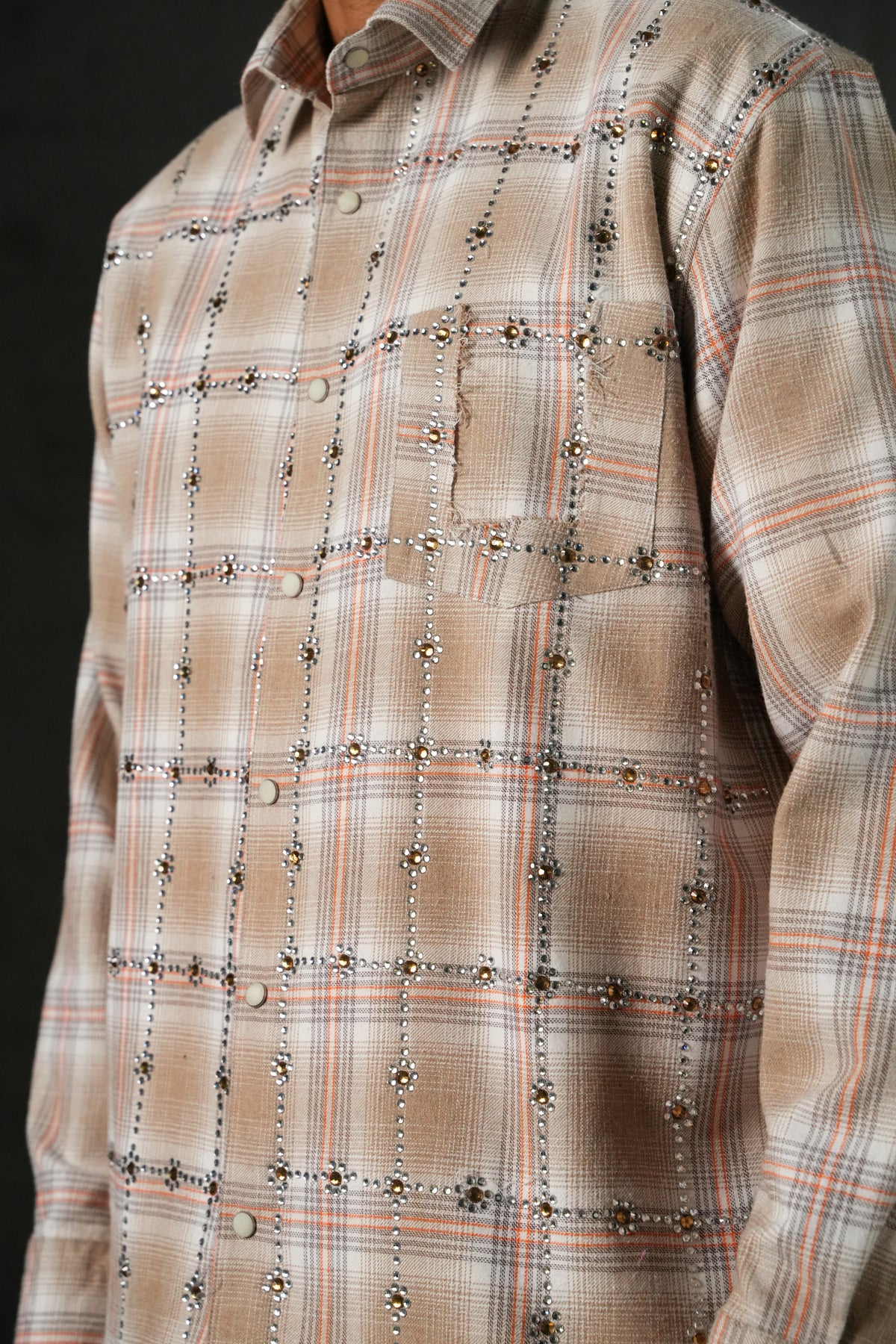 Chemise bas effiloché 27705