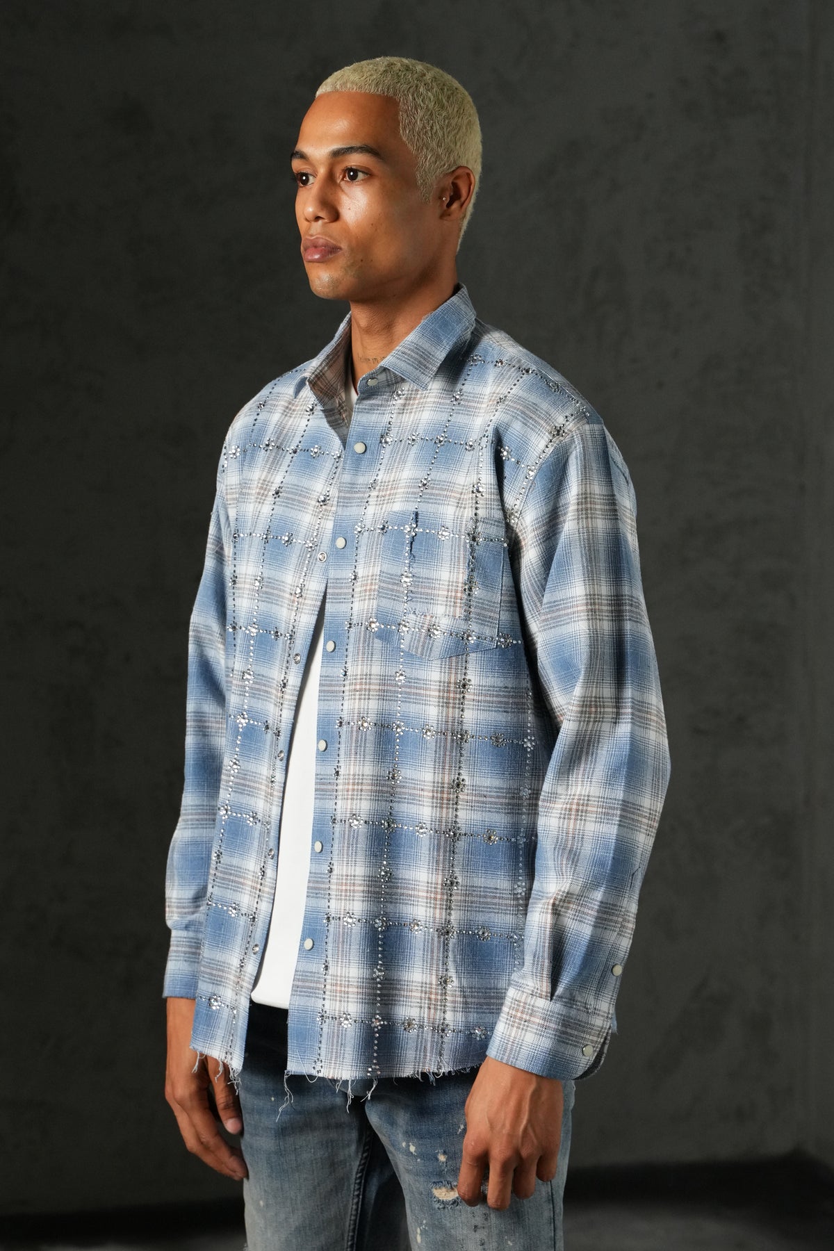 Chemise bas effiloché 27705