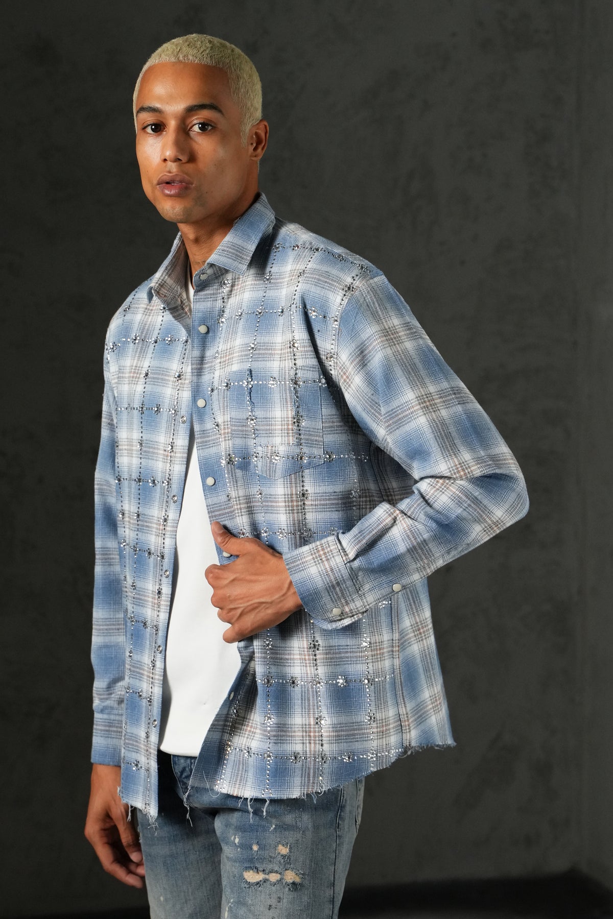Chemise bas effiloché 27705