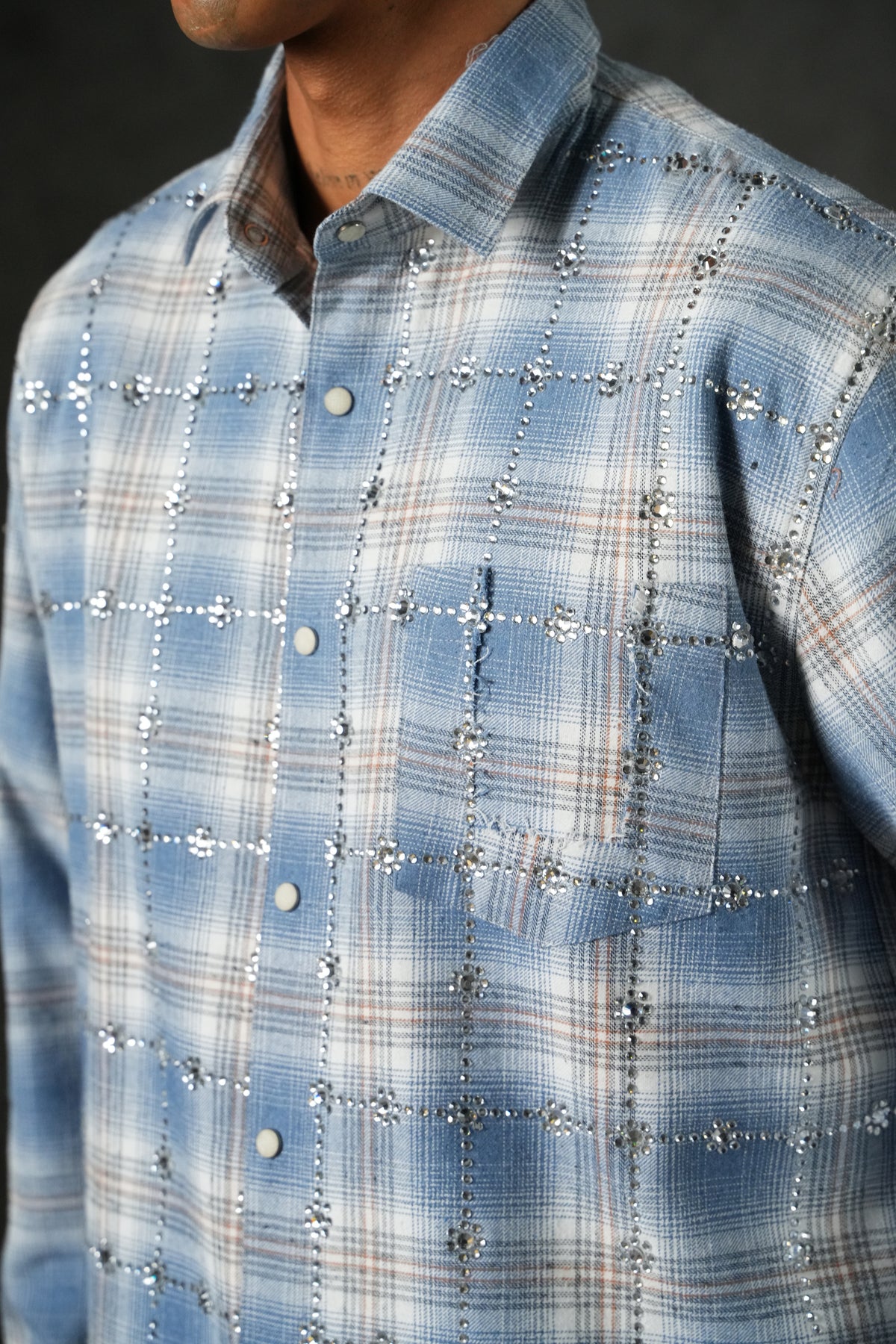 Chemise bas effiloché 27705