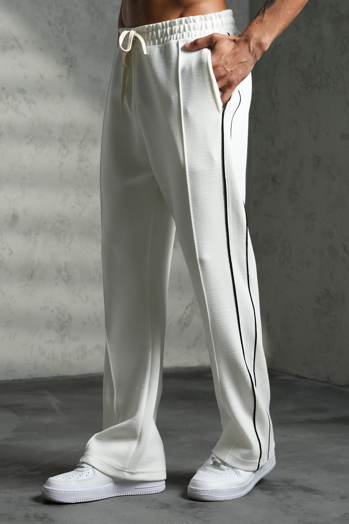 blanc jogging pants hommes