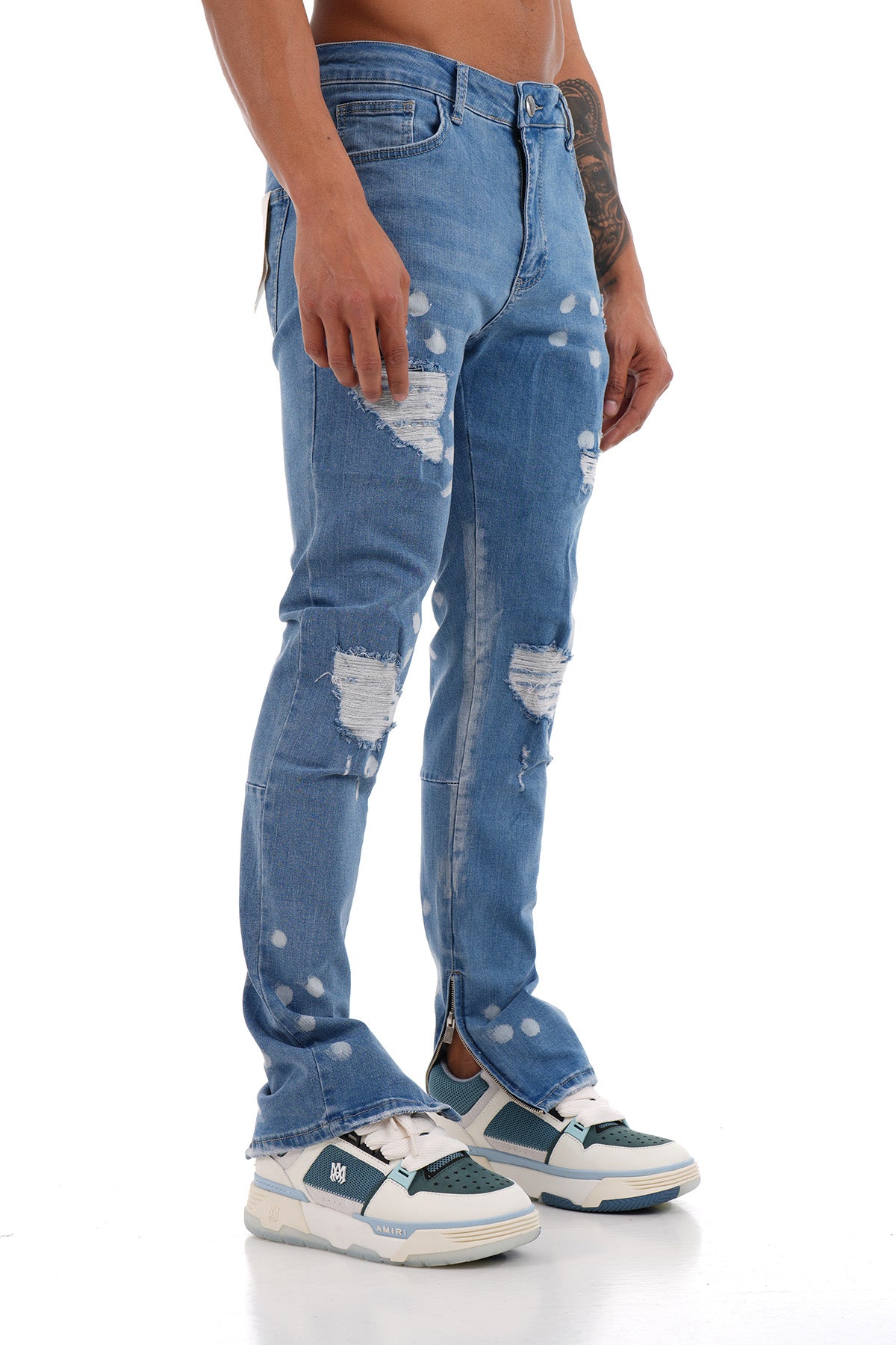 ZIP ANKLE JEANS LL200020