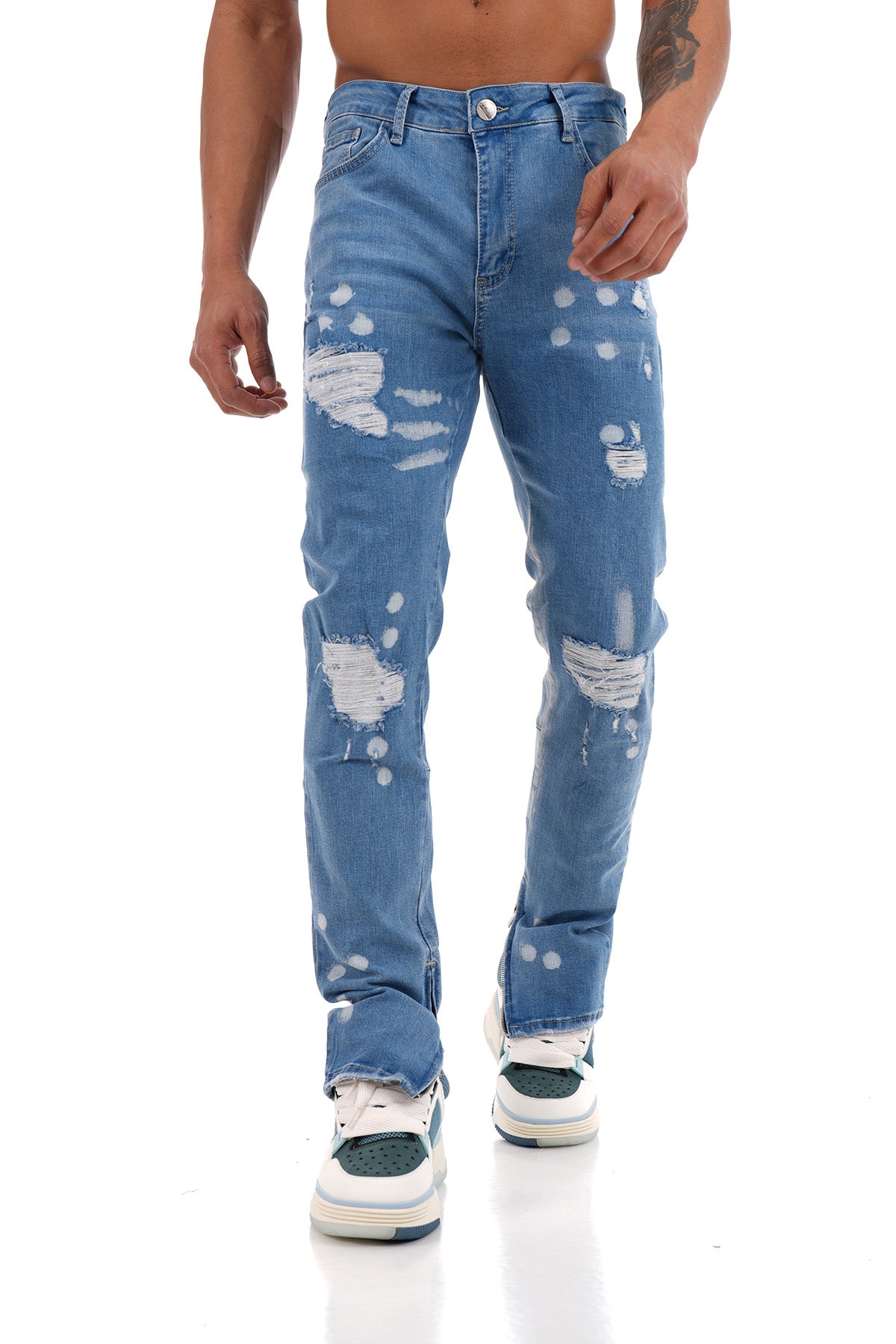 ZIP ANKLE JEANS LL200020