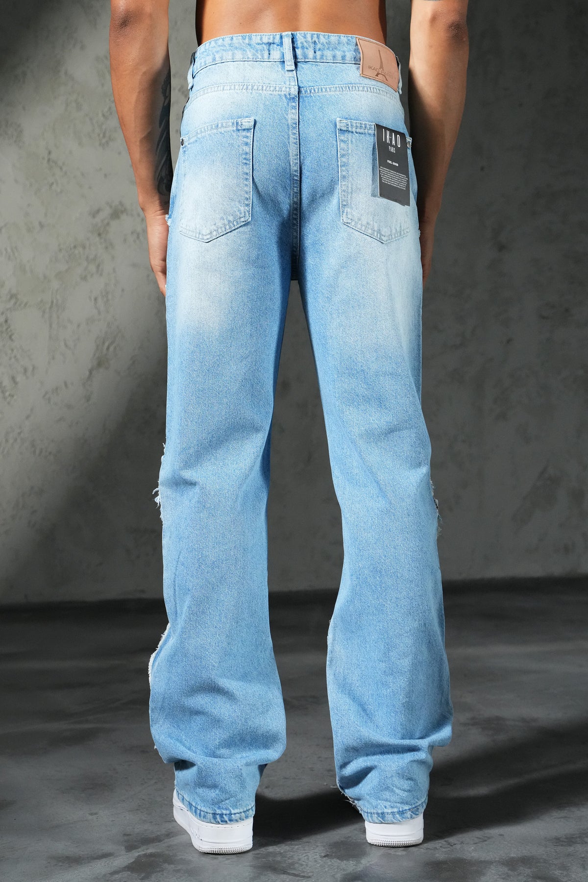 Patchwork flared jeans FG 111